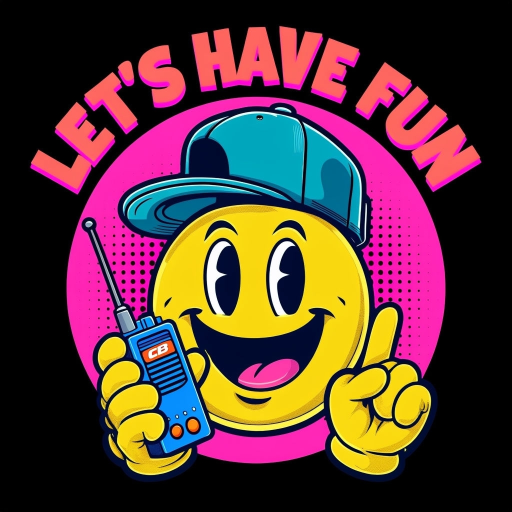 Cheerful Smiling Yellow Face with Baseball Cap T-Shirt