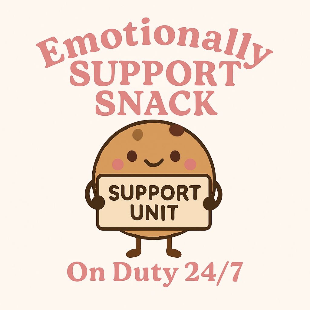 Cheerful Cartoon Chocolate Chip Cookie Support Sticker