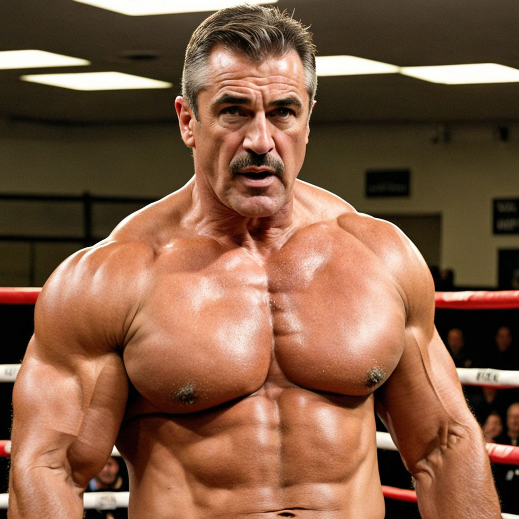 Attractive 58-year-old Caucasian wrestler man