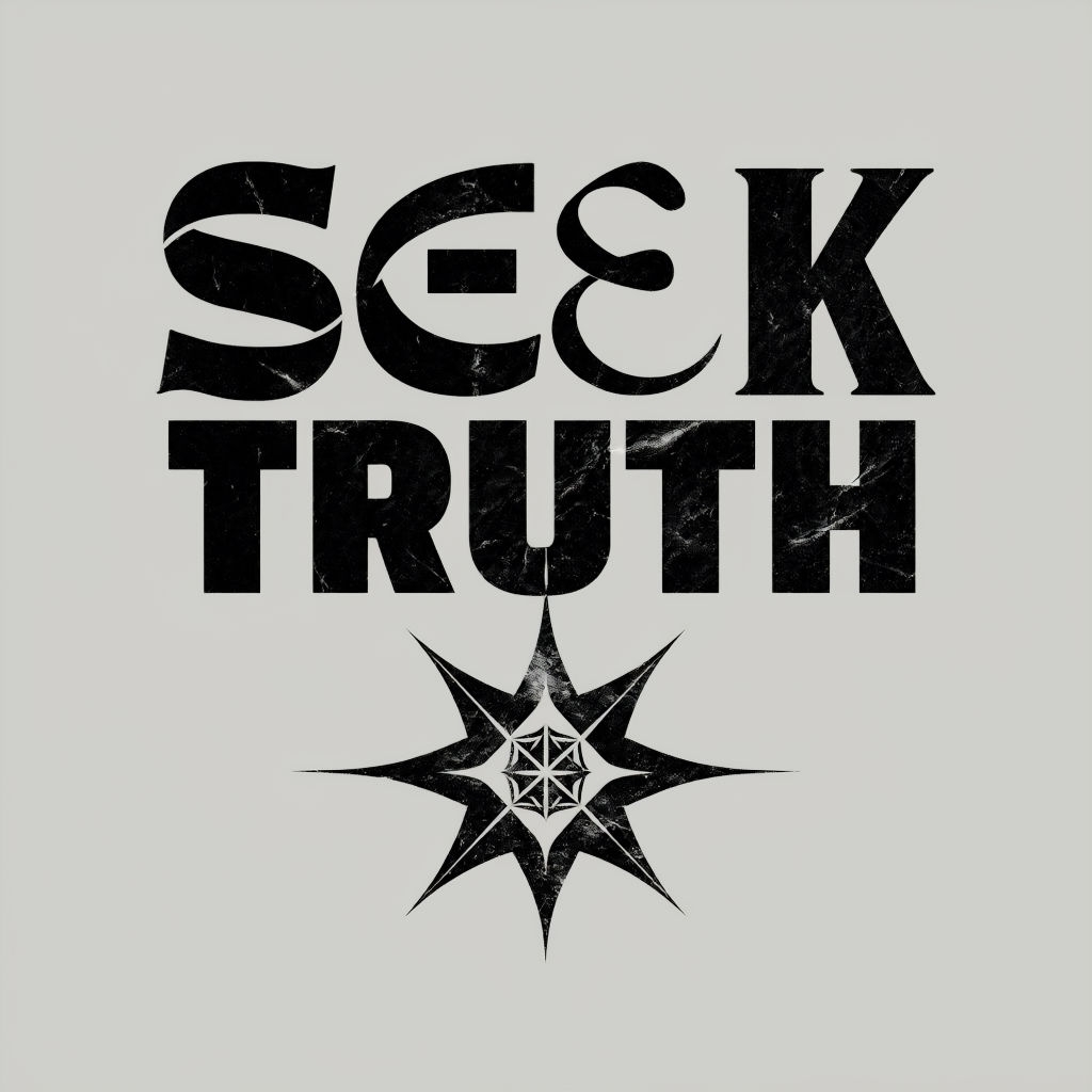 Minimalist SEEK TRUTH Bold Typography Design T-shirt