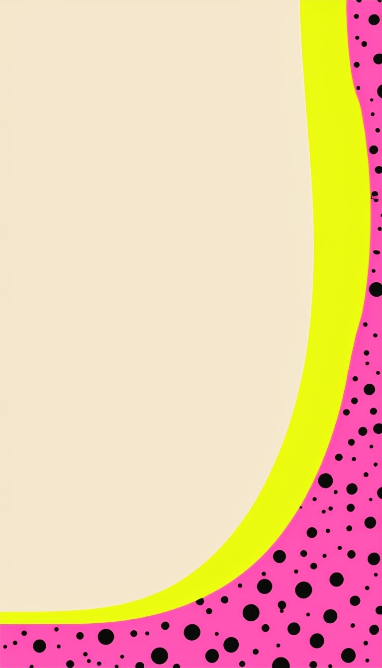 Minimalist Beige and Pink Color Block Artwork for Social Media Post