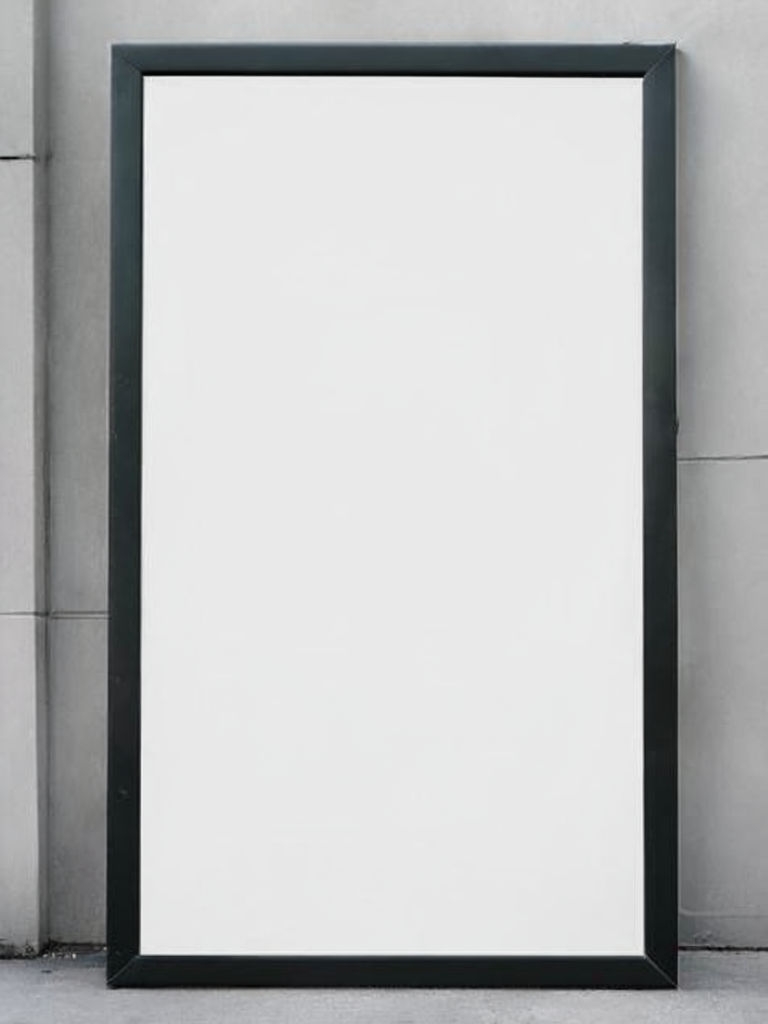 Stylish Blank Poster Frame Mockup for Design Display
