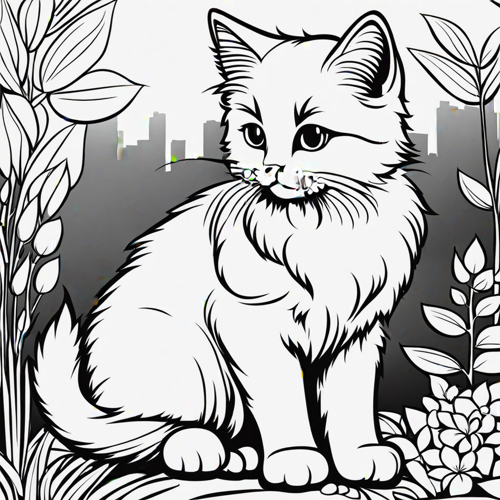Cute fluffy baby cat by Nahid Achmad Dimyati - Playground