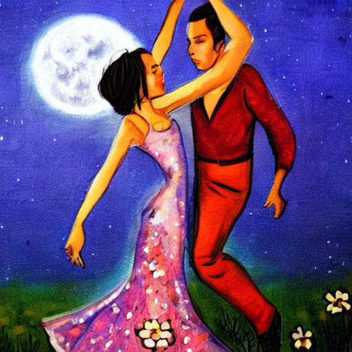 Dancing in the moonlight by Paint Parties by Julie Playground
