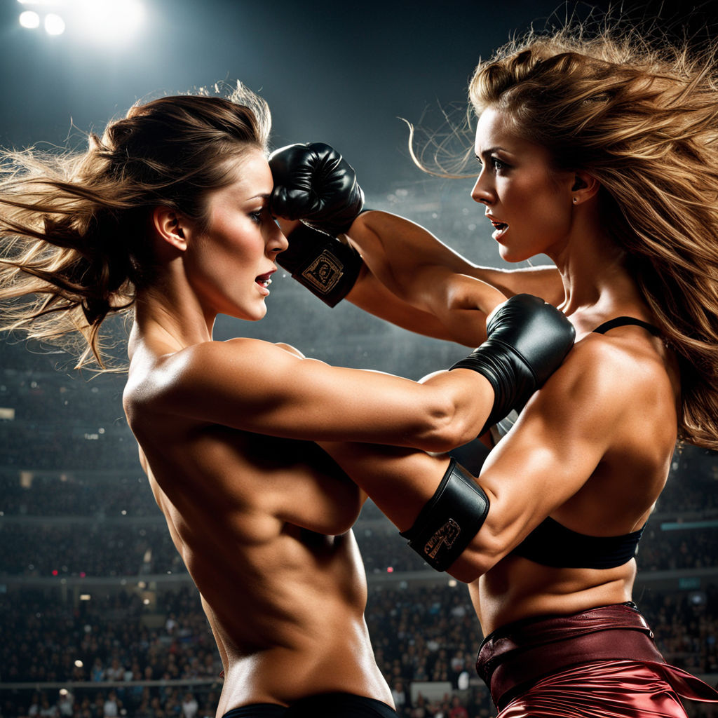 Two Buff woman fighting