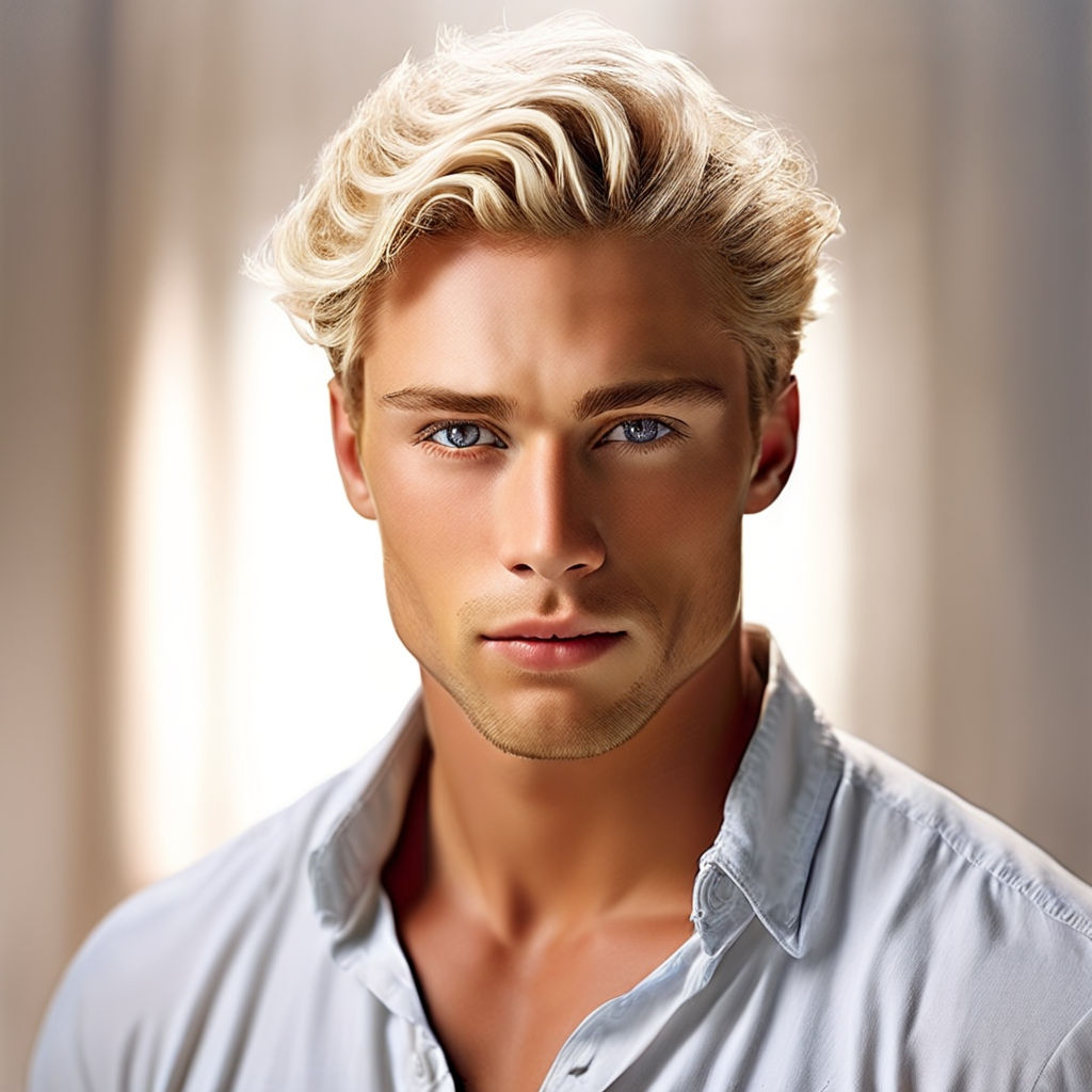 Beautiful blond man