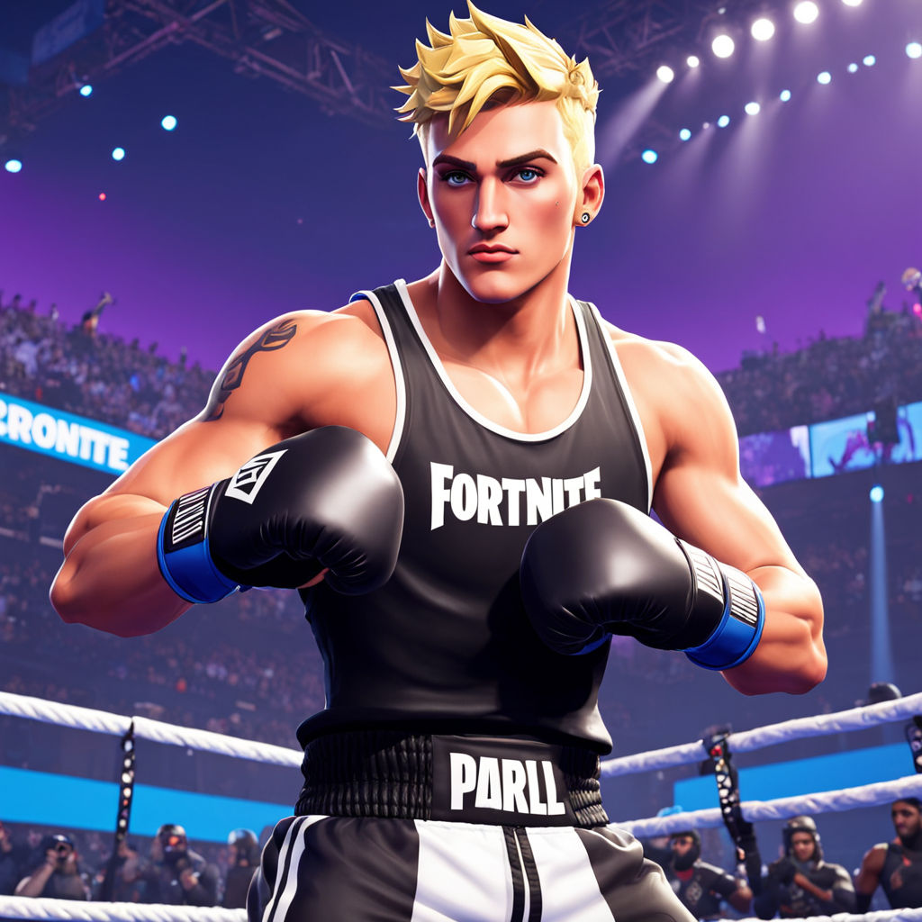 Create me a fortnite character of jake paul boxing by Chargxed - Playground