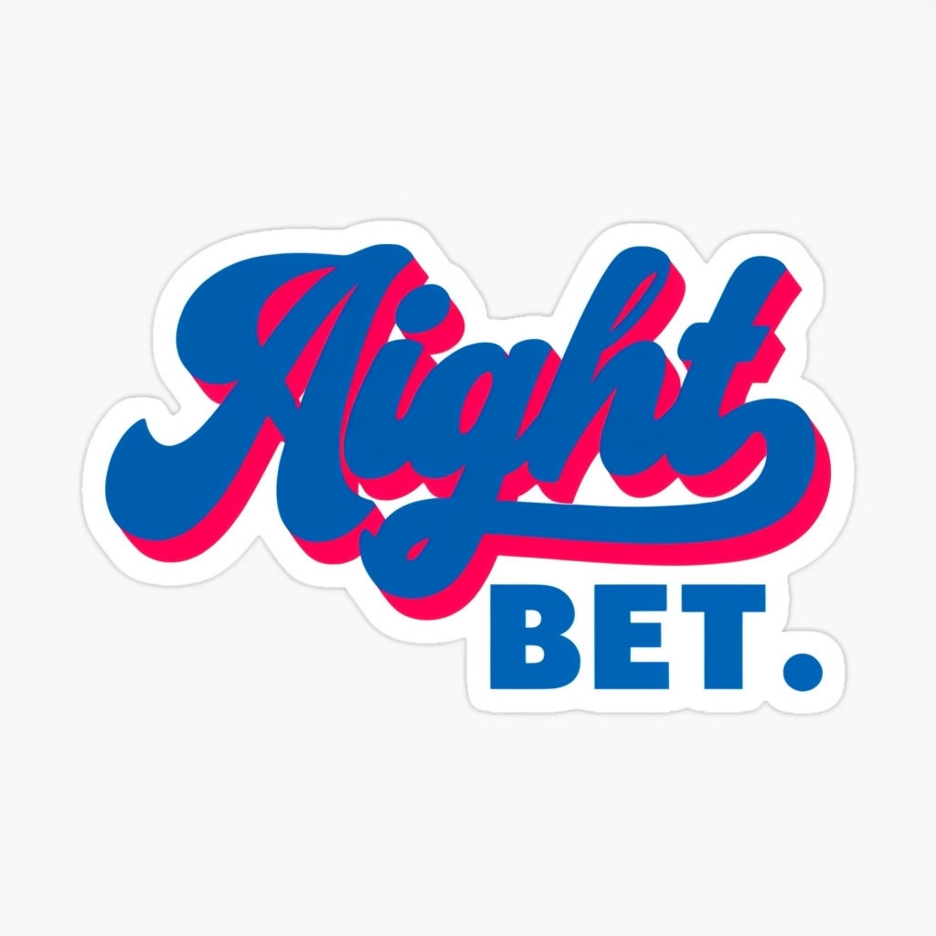 Bold Retro Aight BET Text Sticker with Playful Design