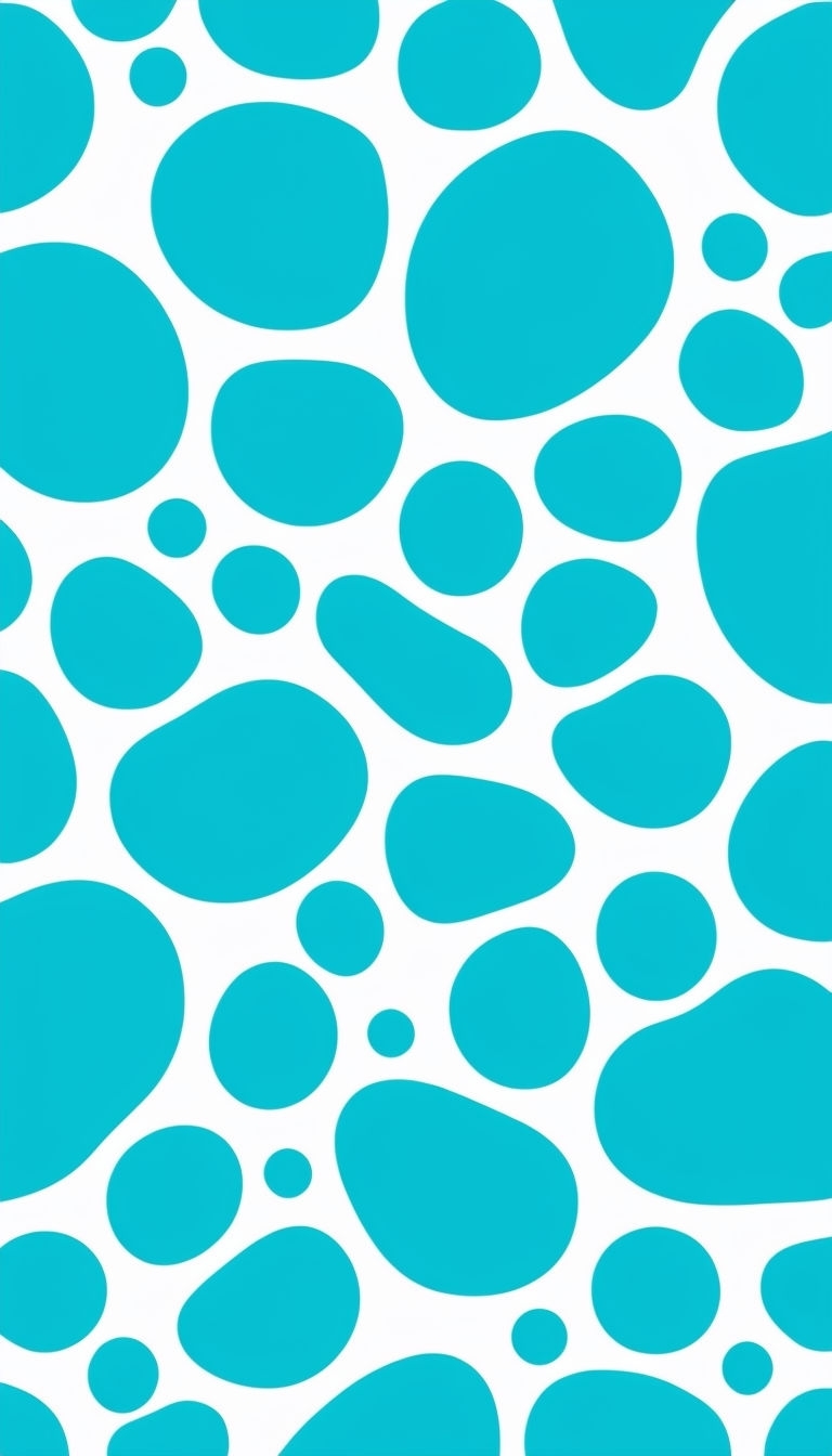 Vibrant Turquoise Abstract Geometric Pattern Phone Case Cover