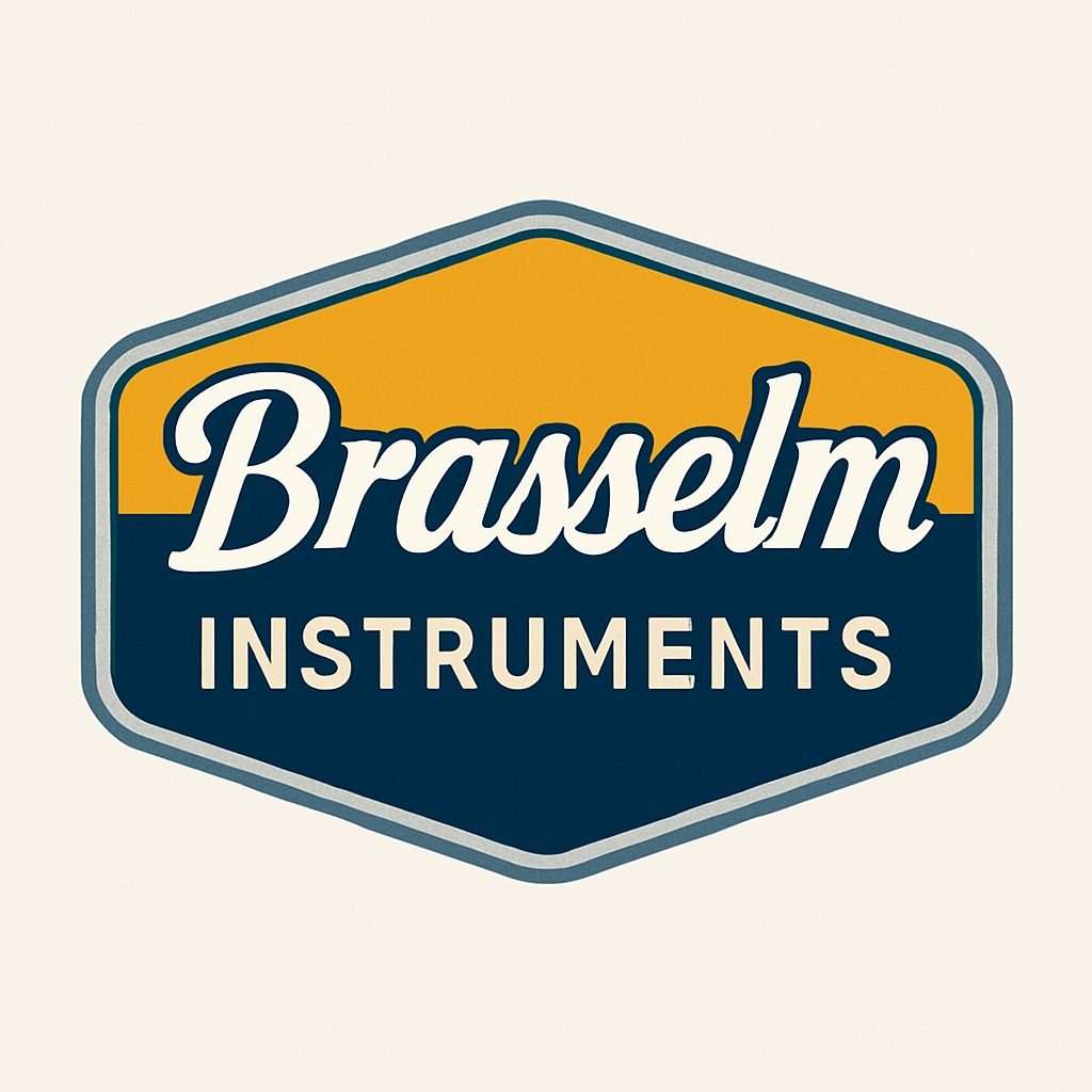 Vintage Brasselm Instruments Logo with Retro Aesthetic