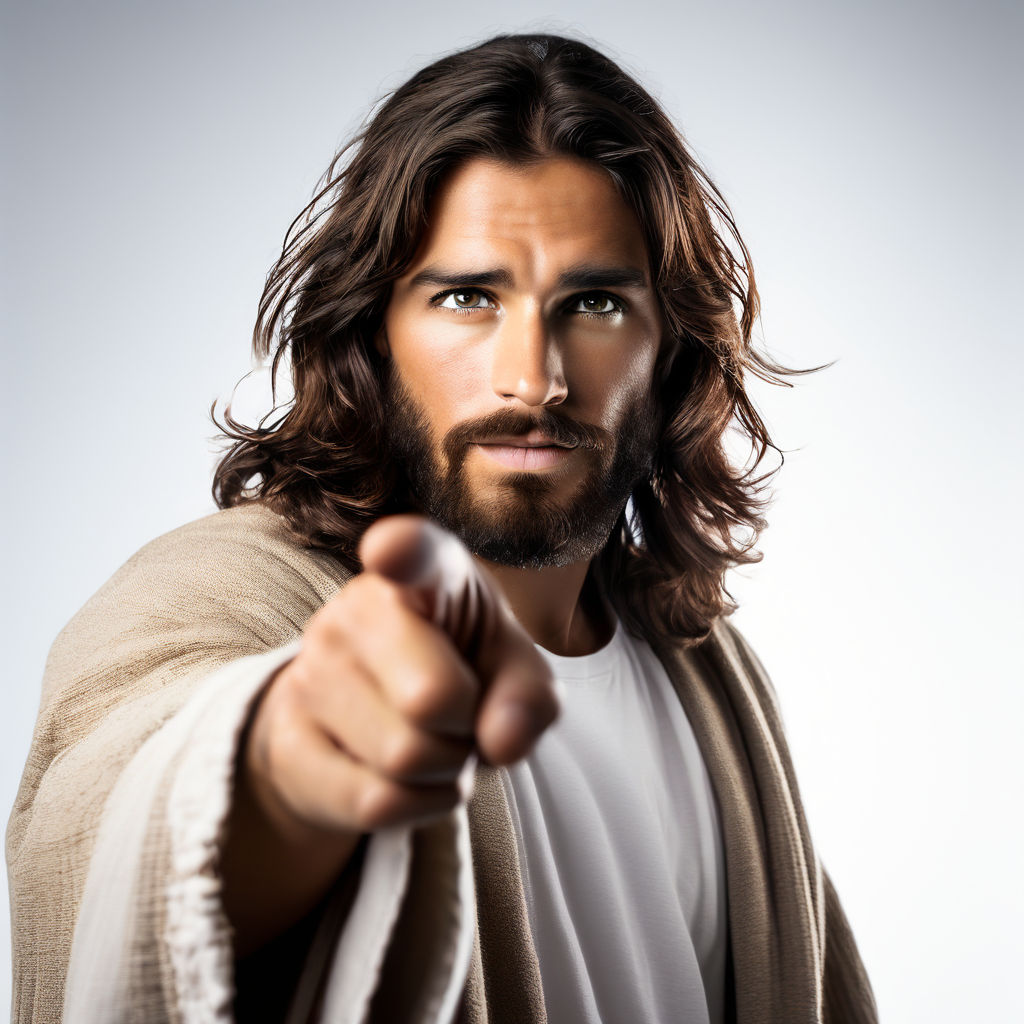 Jesus is pinpointing exactly forefront of you with his index... by João ...