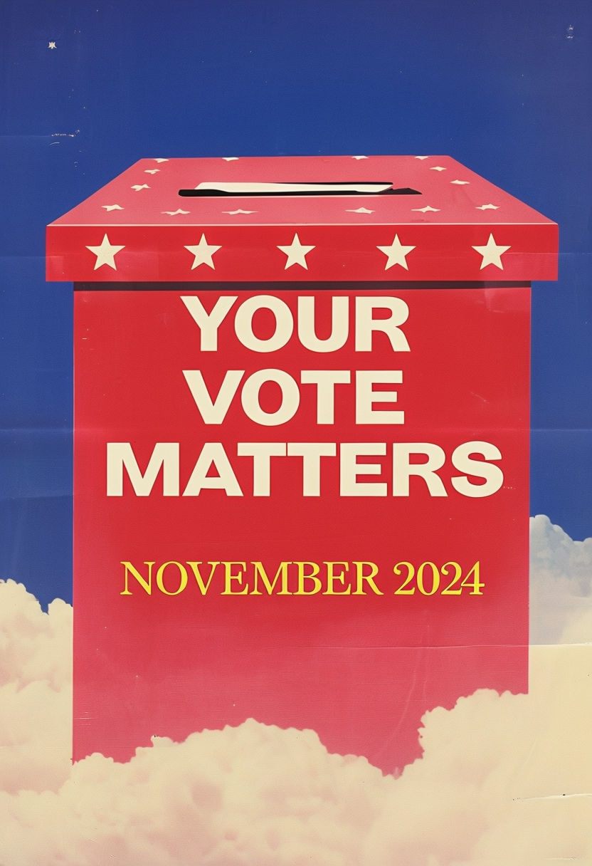 Your Vote Matters Ballot Box Poster