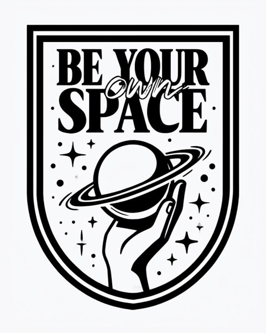 Be Your Own Space Shield Emblem T-Shirt