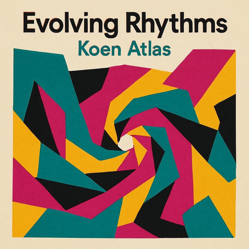 Vibrant Abstract Geometric Evolving Rhythms Album Cover Design Spotify Album Cover