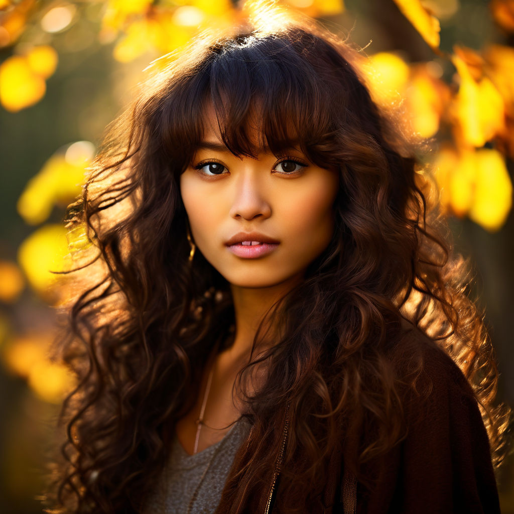 Portrait of a Japanese mixed woman by lrosa lock - Playground