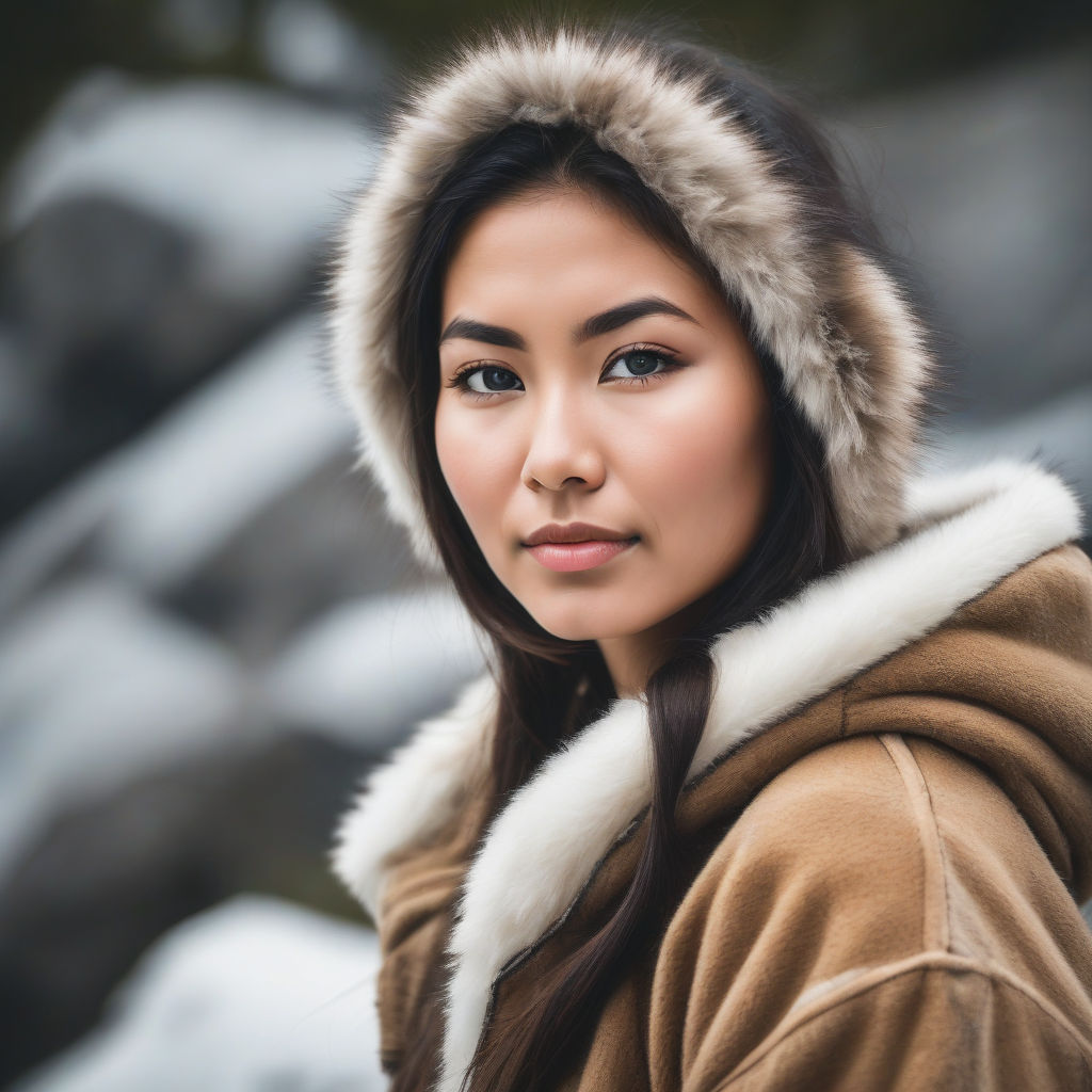 Beautiful Inuit woman