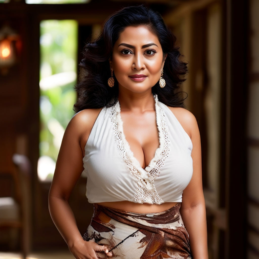 photo of a vivacious (busty Anu Hassan