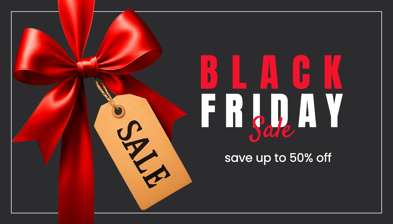 Vibrant Black Friday Sale Promotional Banner Design