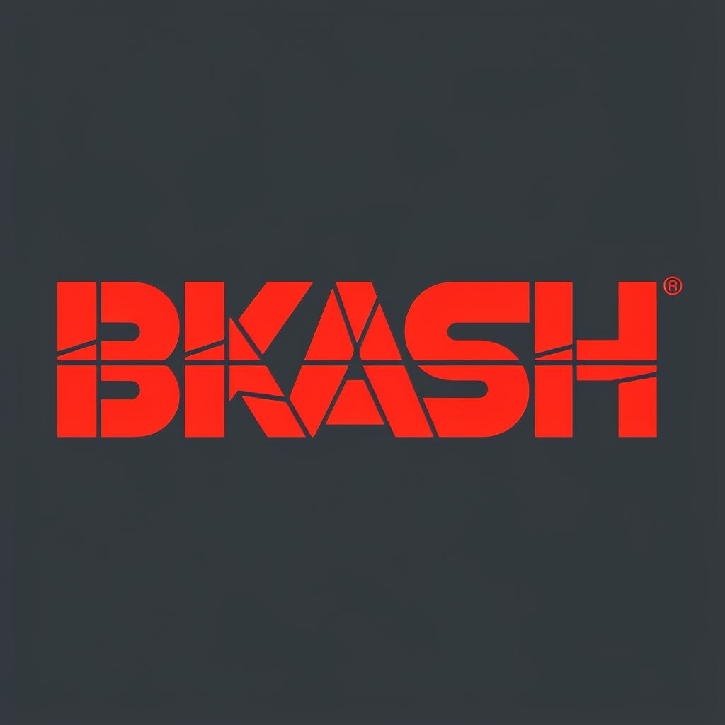Modern Minimalist BKASH Logo with Bold Typography Design