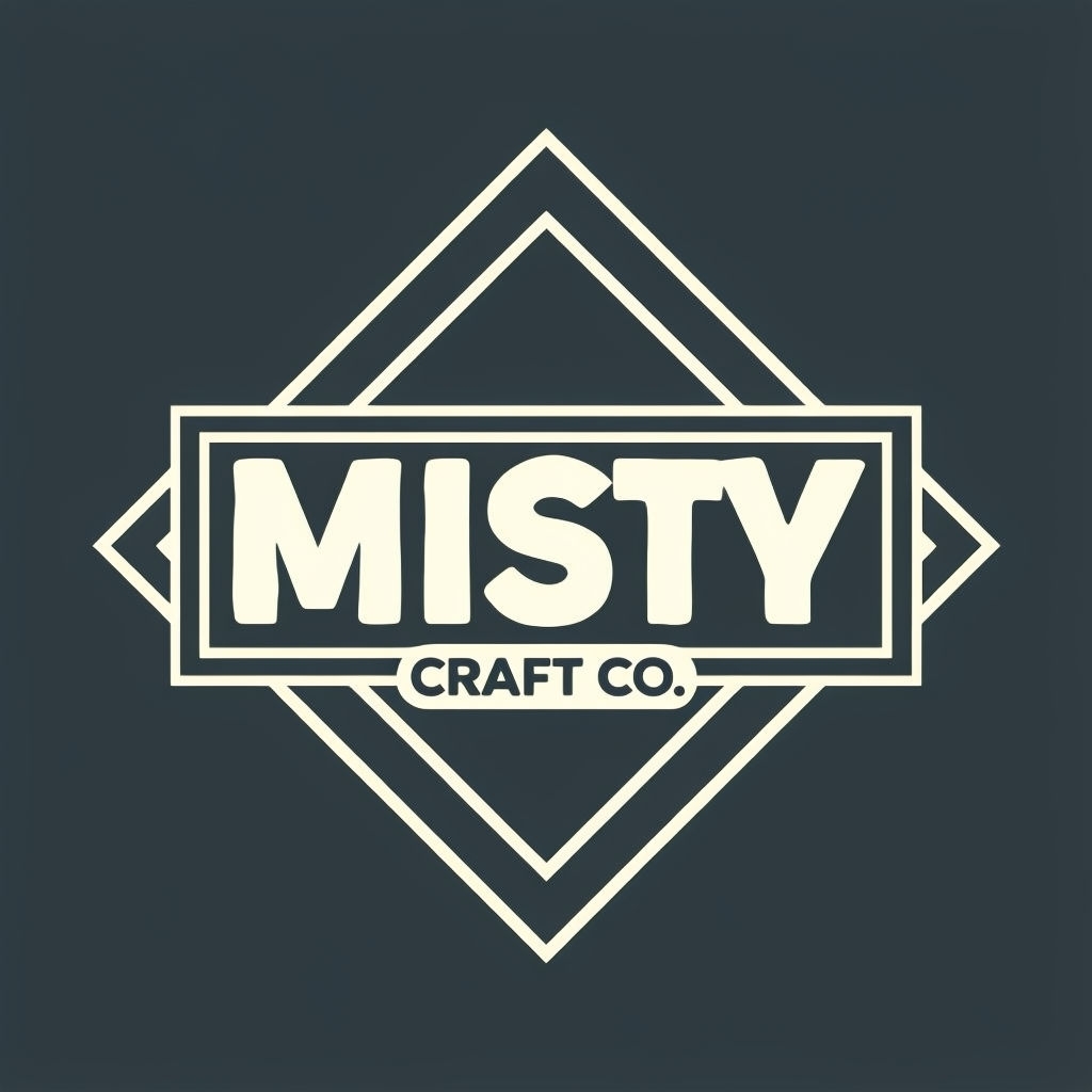 Modern Vintage-Inspired Logo Design for Misty Craft Co Logo