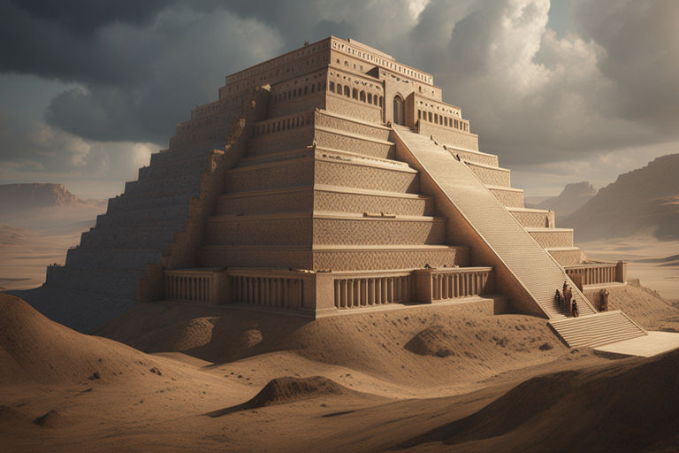 Mesopotamian Ziggurats and Cuneiform Tablets by Uzumaki - Playground