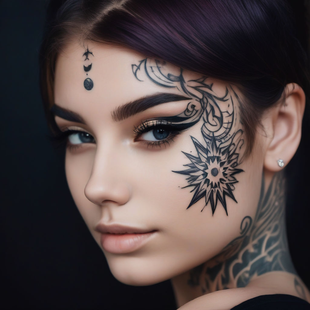 face tattoo