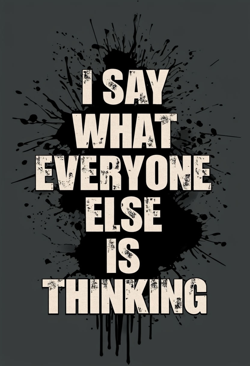 I Say What Everyone Else Is Thinking Motivational T-Shirt