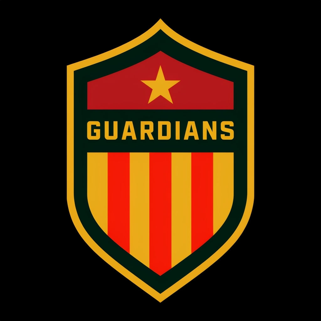 Bold Patriotic Shield Emblem with Gold Accents Logo