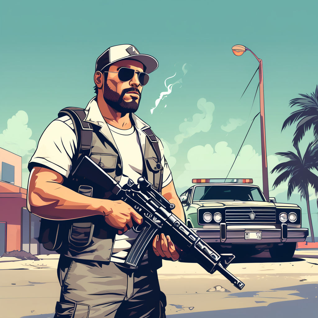 Grand theft auto style character by Nick Albright - Playground