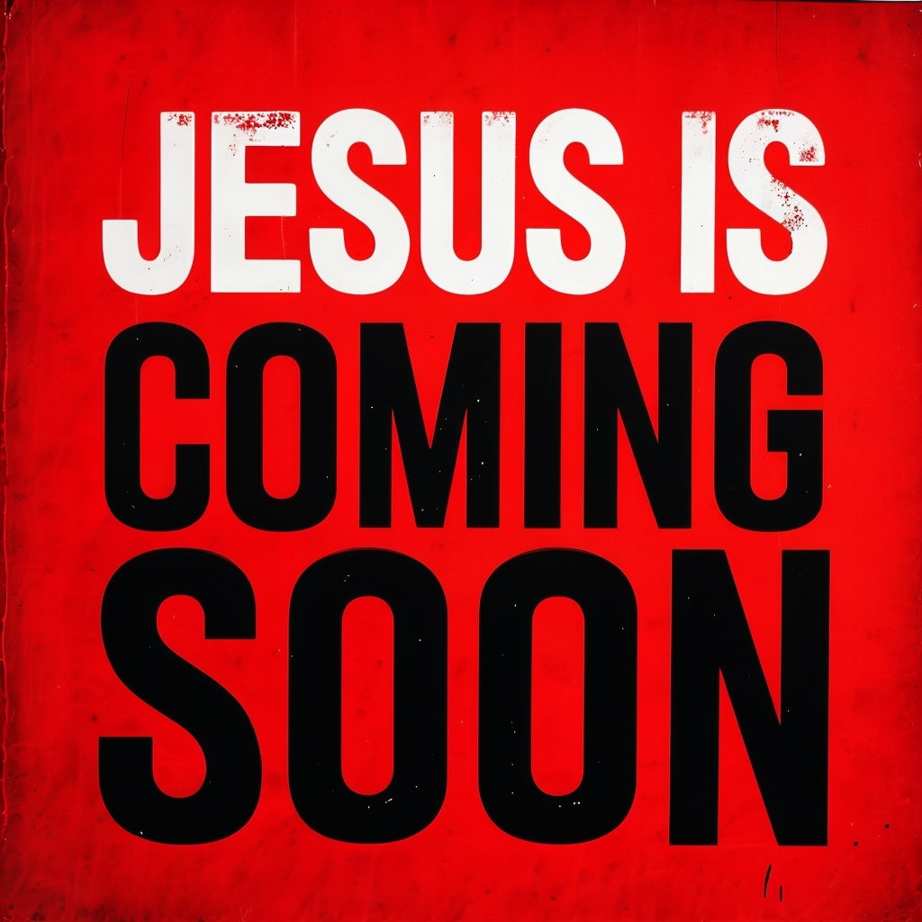Bold Religious Message Jesus is Coming Soon T-Shirt