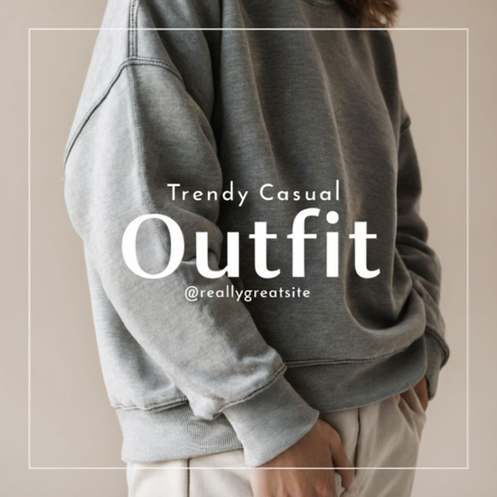 Trendy Casual Outfit Minimalist Instagram Post