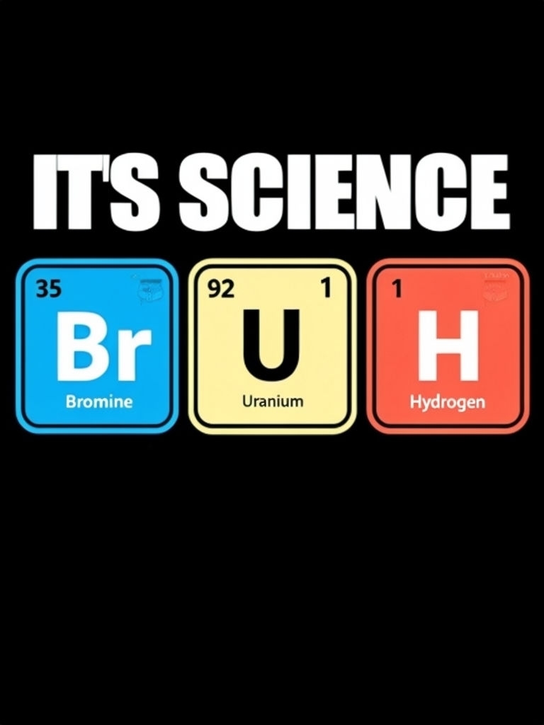 Humorous Science Design with Periodic Table Elements T-shirt