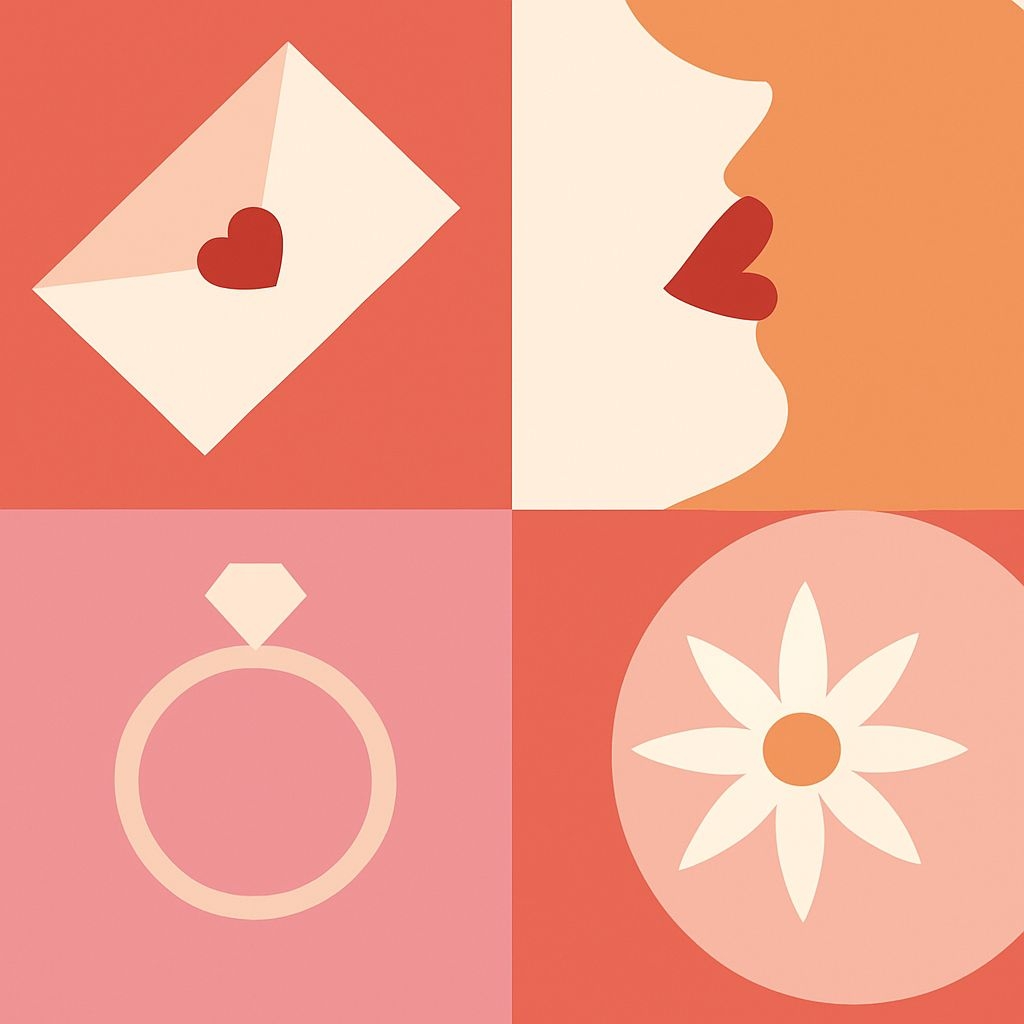 Romantic Minimalist Quadrant Graphic Design Seamless Pattern