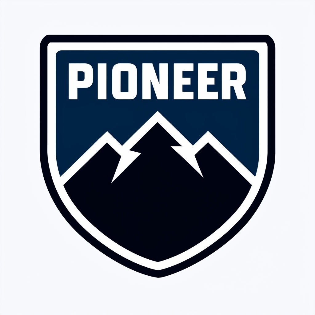 Bold Minimalist Pioneer Mountain Emblem Hat
