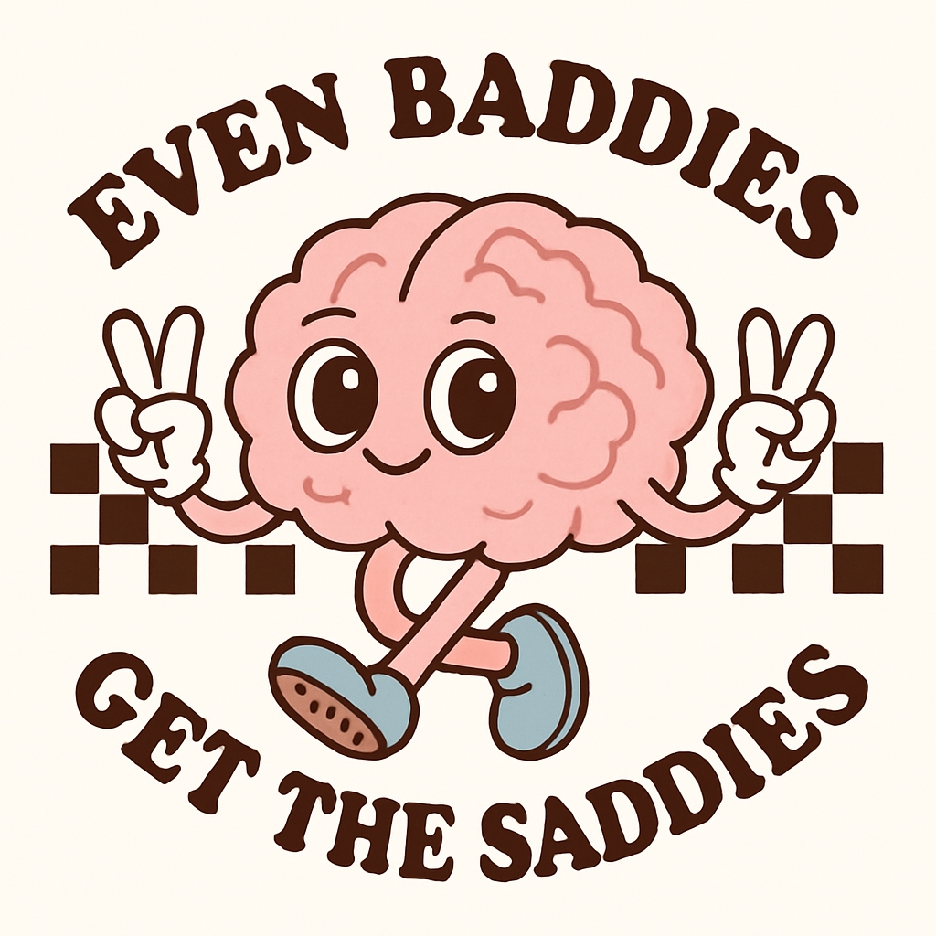 Whimsical Cartoon Brain Character with Motivational Text T-Shirt