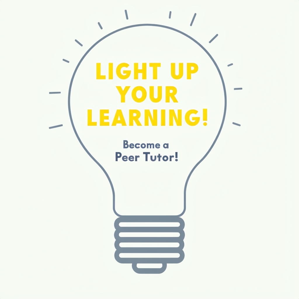 Minimalist Light Bulb Design for Learning Poster