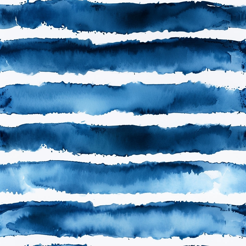 Dynamic Blue Watercolor Stripes Seamless Pattern Design Seamless Pattern