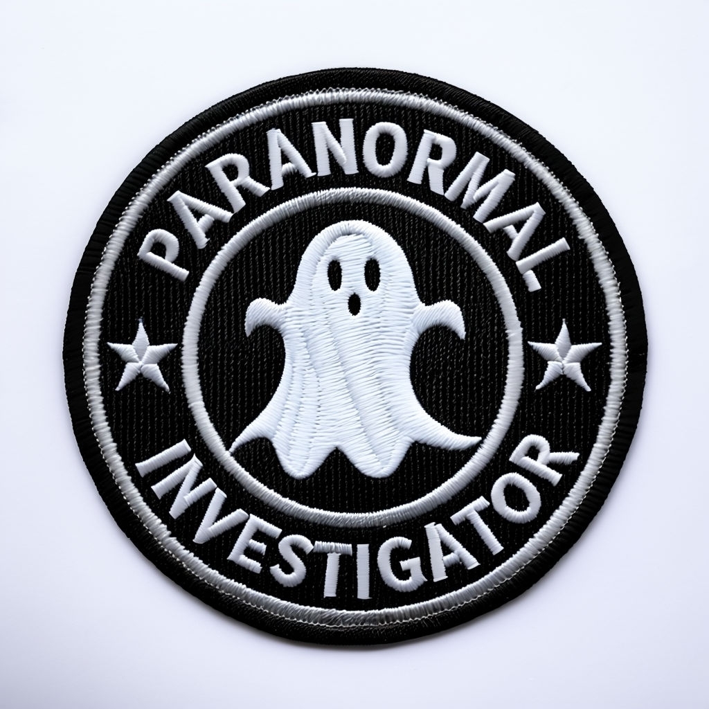 Paranormal Investigator Embroidered Patch Design for Hats