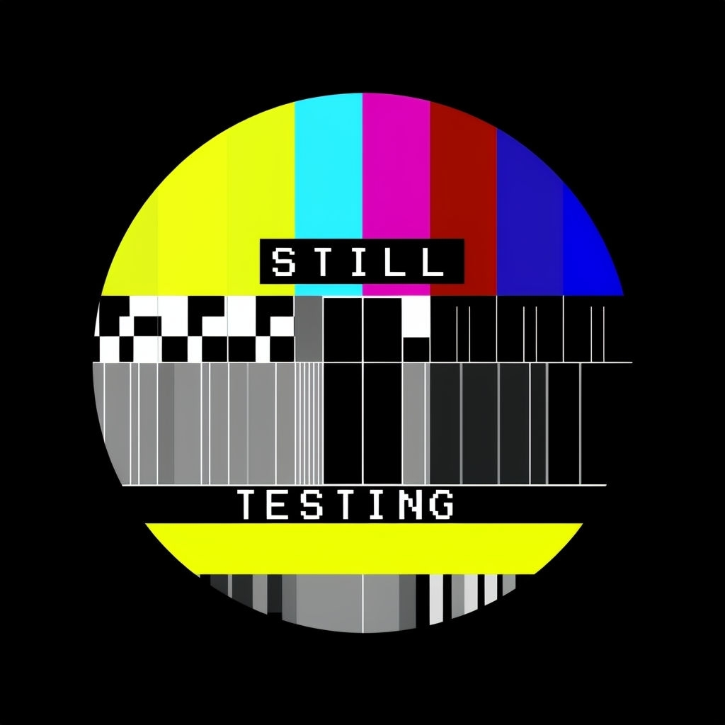 Retro 1980s Television Test Pattern Design T-Shirt