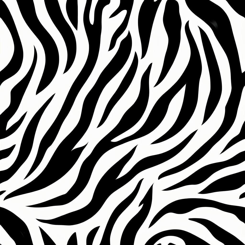 Bold Black and White Zebra Stripes Seamless Pattern