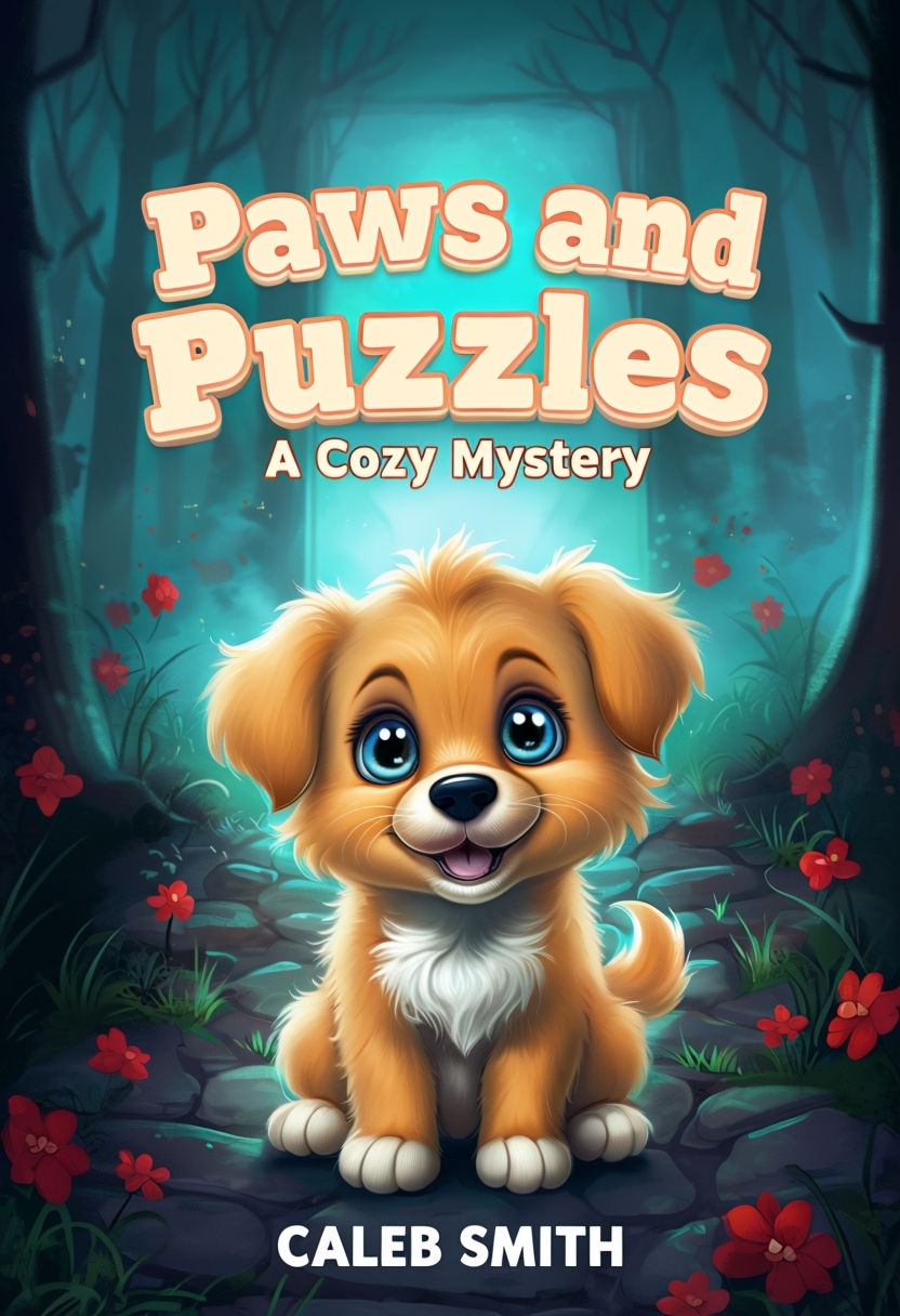 Whimsical Paws and Puzzles Cozy Mystery EBook Cover