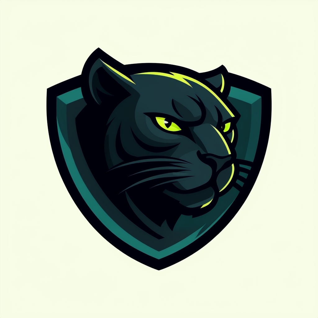 Sleek Panther Head Mascot Design Illustration Art