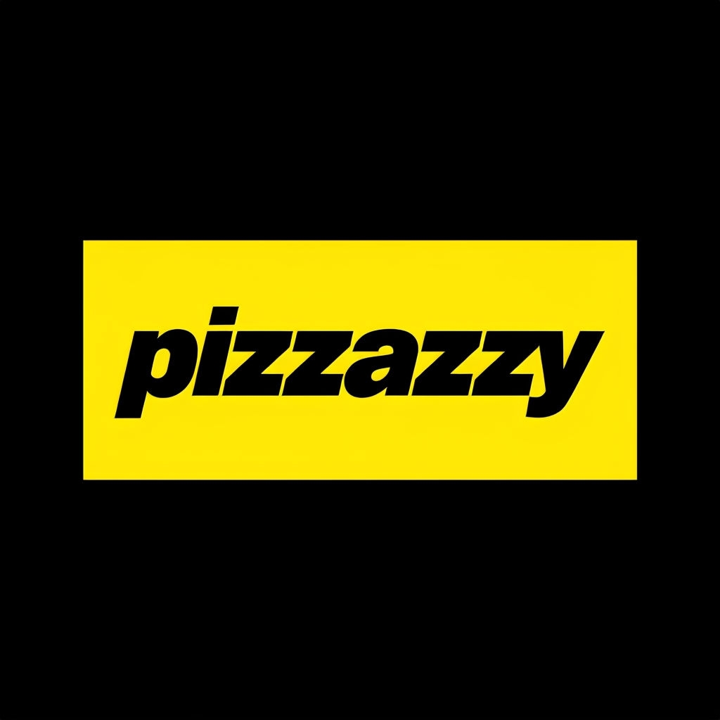 Bold Yellow Pizzazzy Text Minimalist Graphic T-Shirt