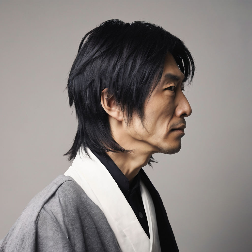 A 40 year old japanese men in Asymmetrical haircut by arnima kumari - 40 Year Old Japanese Man Goes Viral
