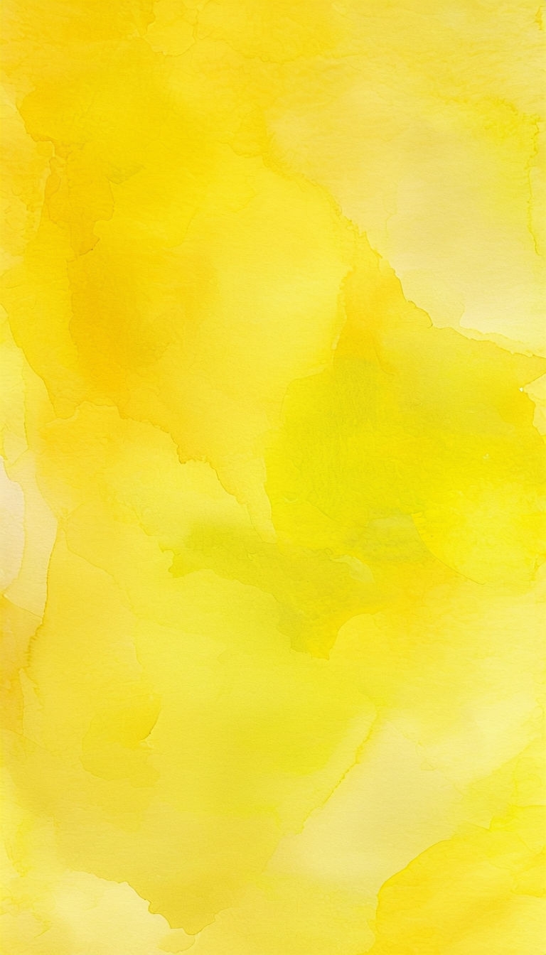 Vibrant Yellow Watercolor Abstract Art for Cheerful Decor Social Media Post