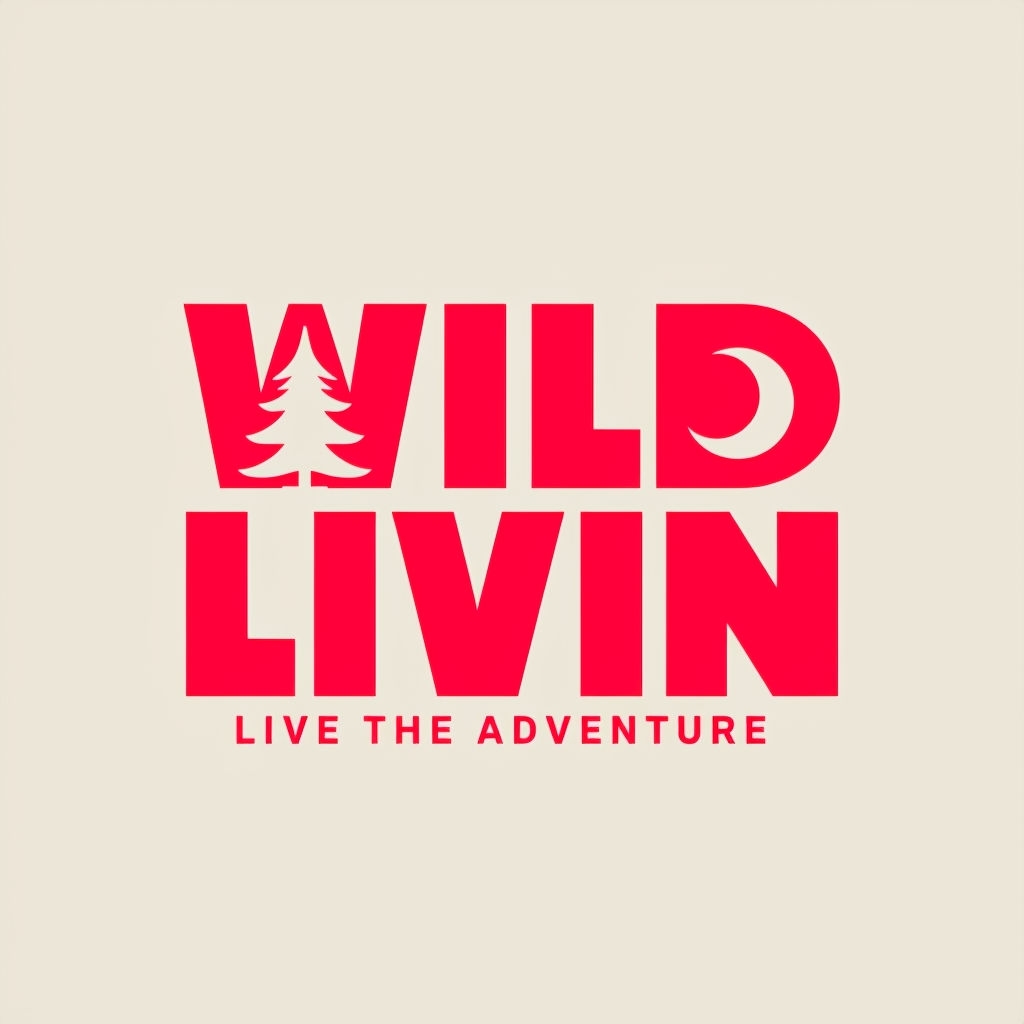 Bold Red Wild Livin Adventure Hat Design