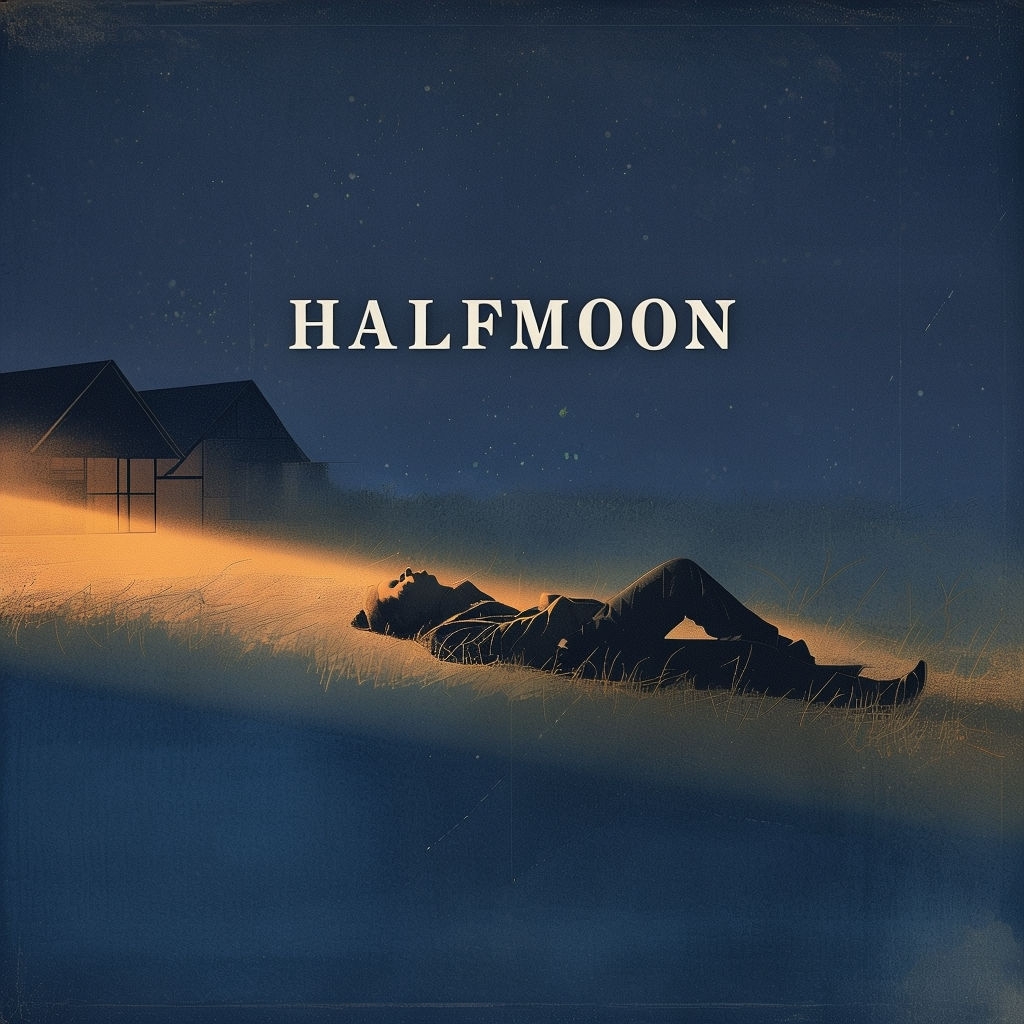 Dreamy Vintage Halfmoon Album Cover with Twilight Atmosphere Spotify Album Cover