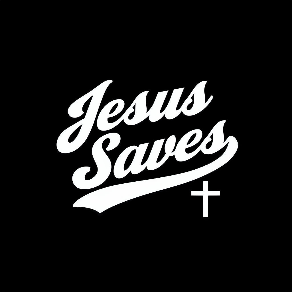 Jesus Saves Modern Minimalist Design T-Shirt