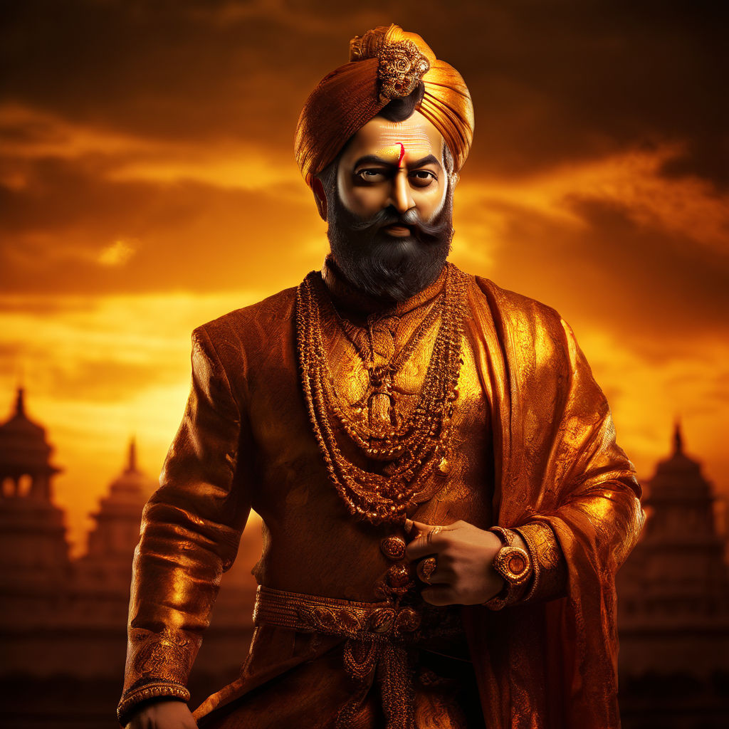 Shivaji maharaj golden theme wallpaper for desktop by Ishant Patil ...