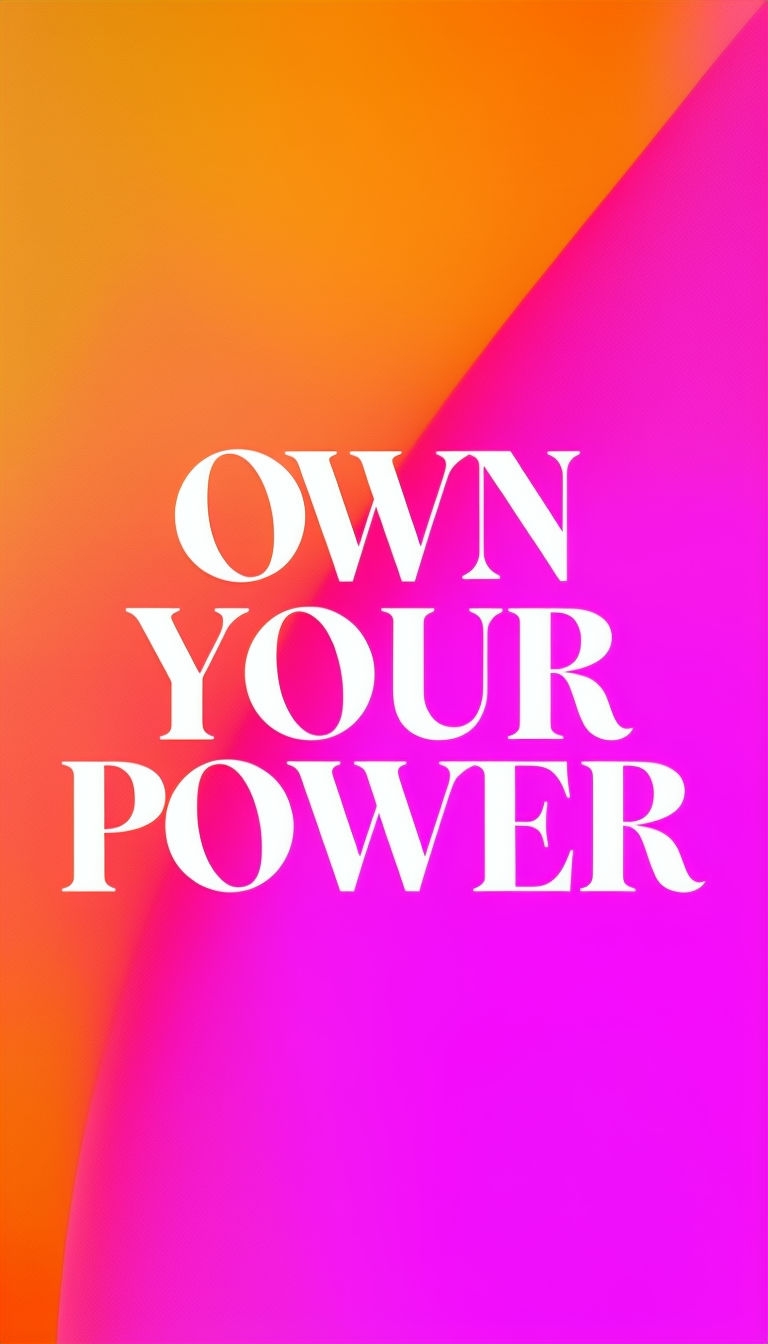 Own Your Power Motivational Social Media Graphic Phone Case Cover